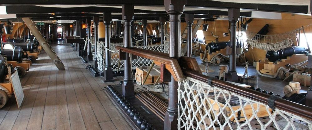 Onboard HMS Victory.