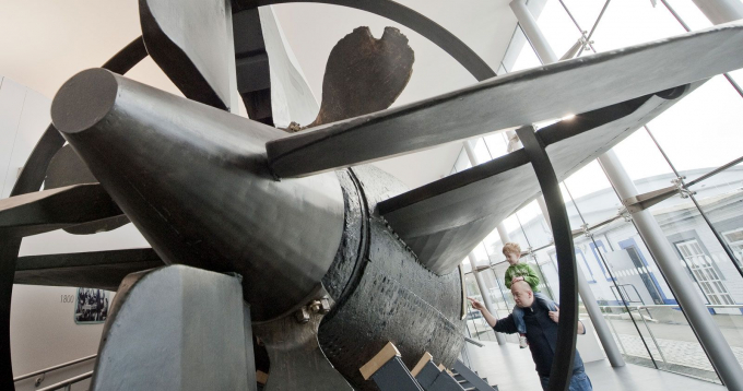The propeller of John Holland's Submarine.