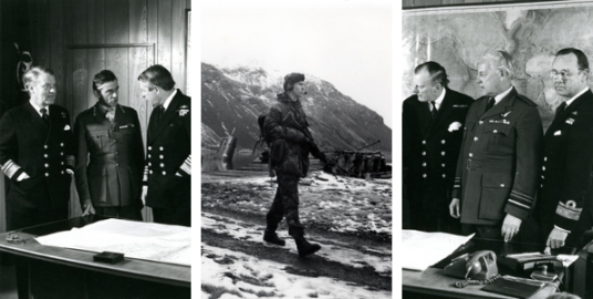 Composite image showing scenes from the Falklands. 