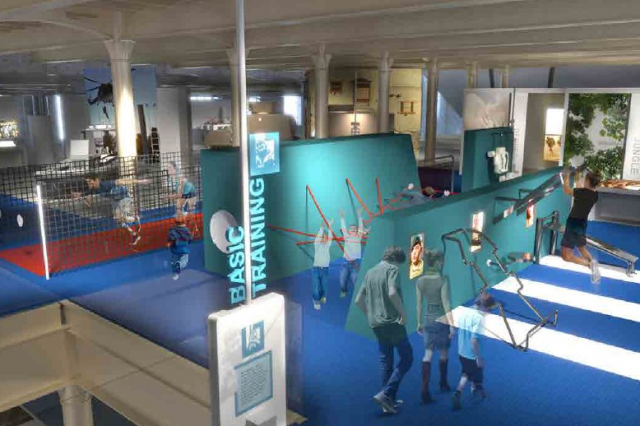 Concept image of Royal Marines Commandos Experience where visitors can experience basic training. 