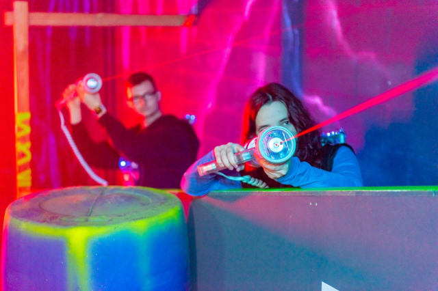 Laser Quest session for team building