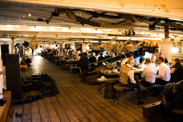 HMS Warrior mess dining