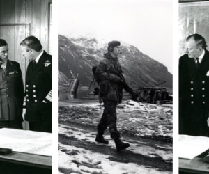 Composite image showing scenes from the Falklands. 