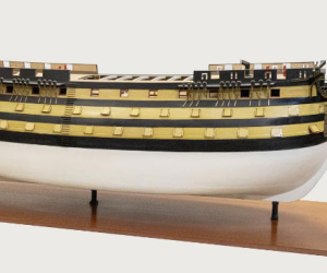 Model of HMS Victory without masts. 